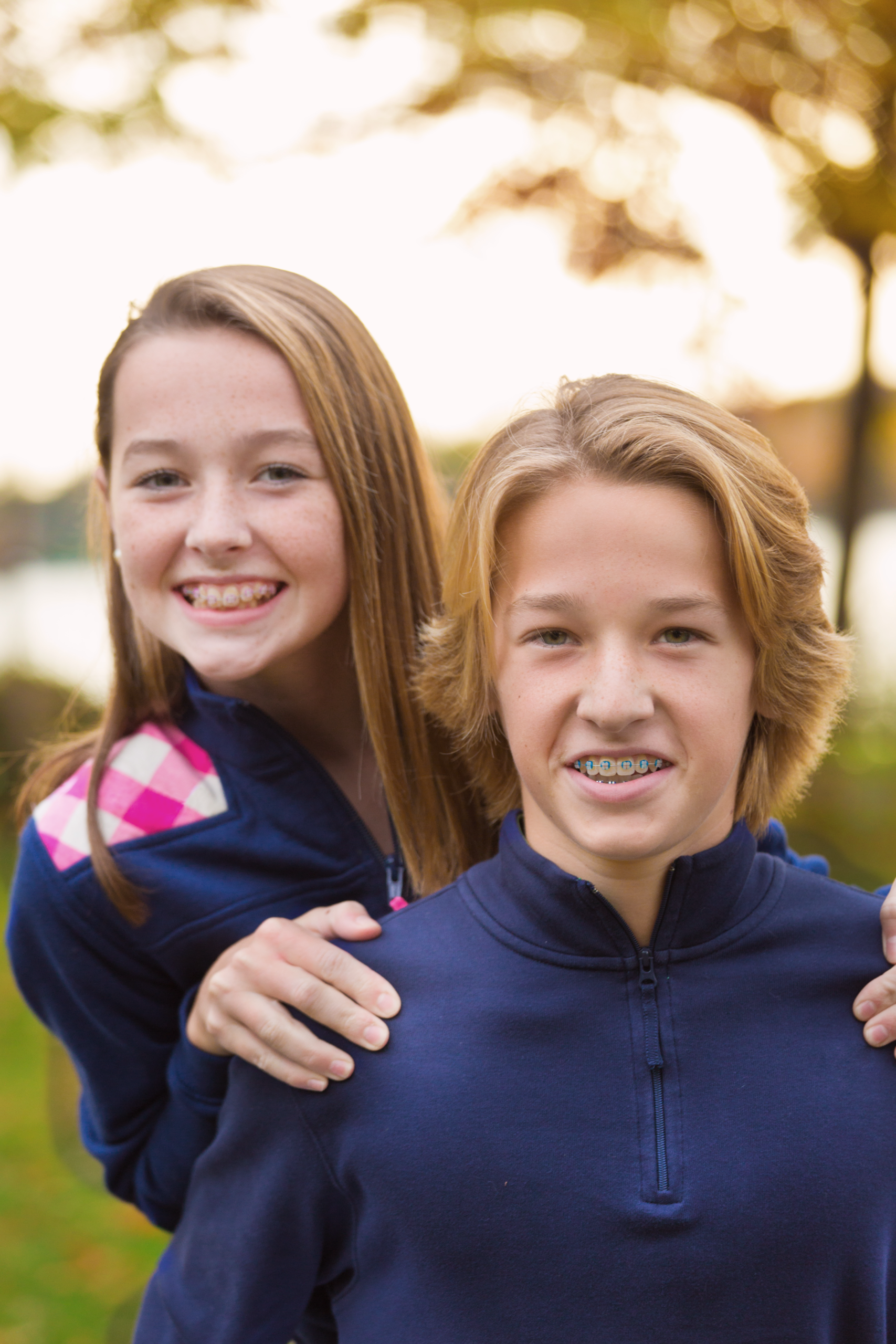 Teens with braces
